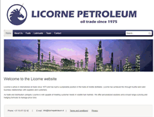 Tablet Screenshot of licorne-petroleum.nl